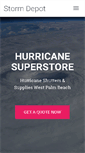 Mobile Screenshot of hurricaneshutterswestpalmbeach.com