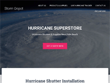 Tablet Screenshot of hurricaneshutterswestpalmbeach.com
